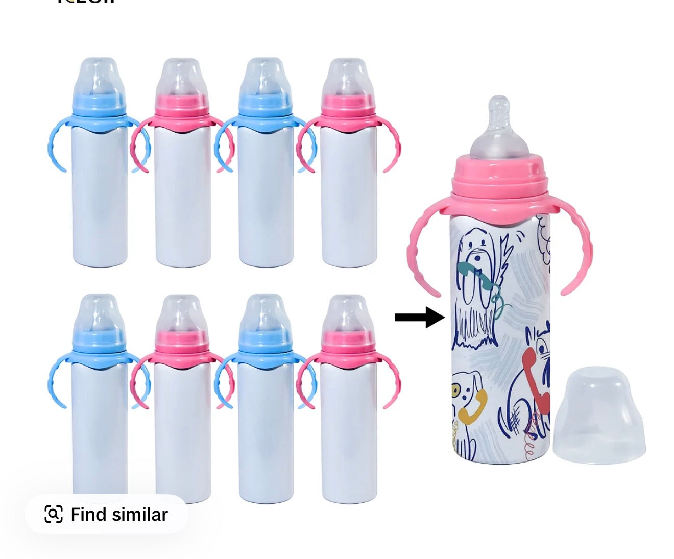 8oz white bottle